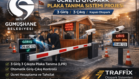 Gümüşhane Belediyesi Ücretli Otopark Plaka Tanıma Sistemi